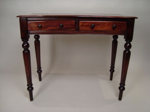 ANTIQUE VICTORIAN WRITING DESKSIDE TABLE - ADDITIONAL PHOTO 2