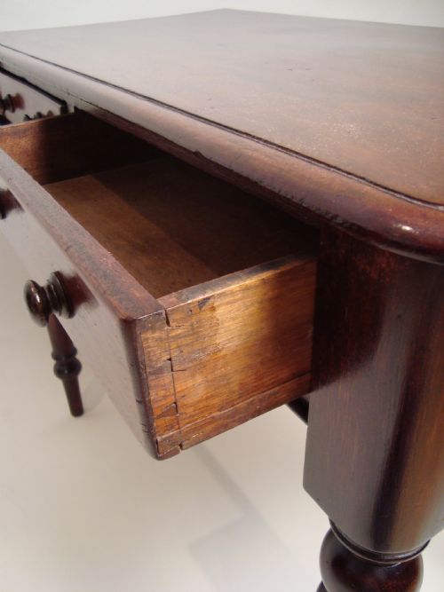 ANTIQUE VICTORIAN WRITING DESKSIDE TABLE - ADDITIONAL PHOTO 3