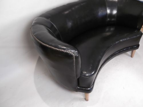 ART DECO LEATHER COUCH - ADDITIONAL PHOTO 1