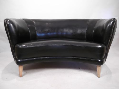 ART DECO LEATHER COUCH - ADDITIONAL PHOTO 3