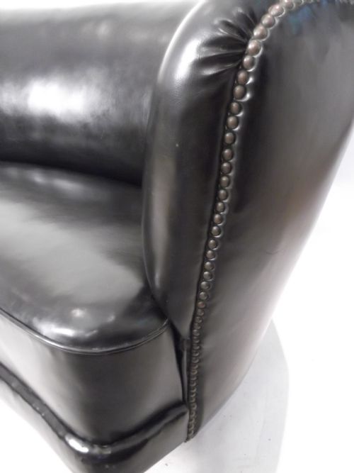 ART DECO LEATHER COUCH - ADDITIONAL PHOTO 4