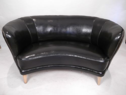 ART DECO LEATHER COUCH - ADDITIONAL PHOTO 5