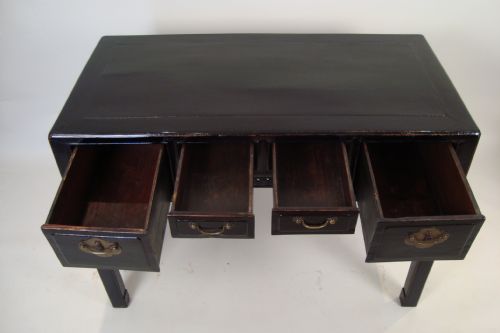 AN ELEGANT 19THC CHINESE SIDE TABLEDESK - ADDITIONAL PHOTO 4