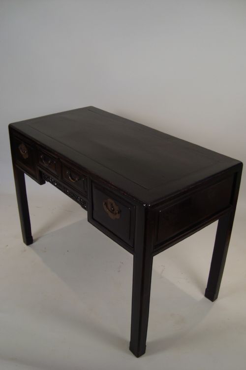 AN ELEGANT 19THC CHINESE SIDE TABLEDESK - ADDITIONAL PHOTO 6