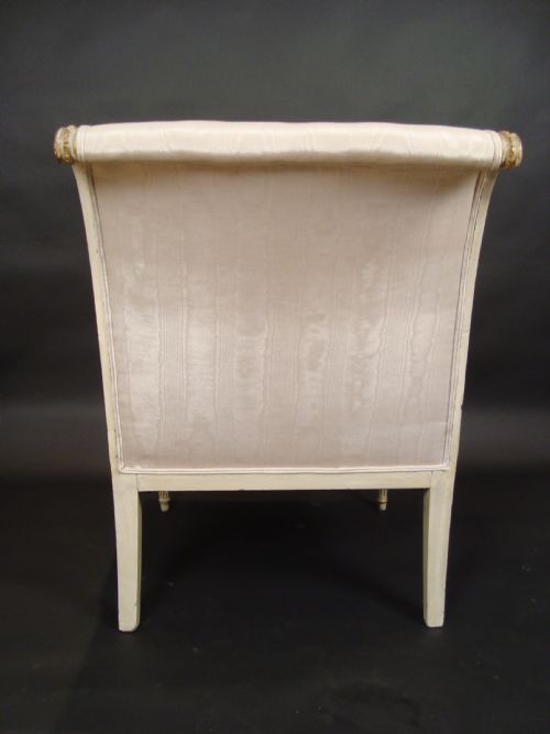 A FRENCH EMPIRE PERIOD ARMCHAIR - ADDITIONAL PHOTO 3