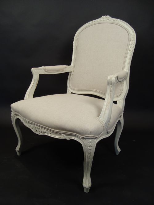 A PAIR OF 19 CENTURY FRENCH PAINTED CHAIRS - ADDITIONAL PHOTO 1