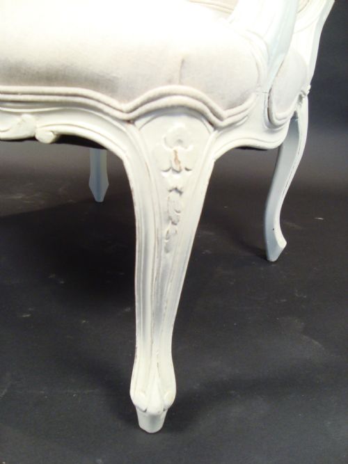 A PAIR OF 19 CENTURY FRENCH PAINTED CHAIRS - ADDITIONAL PHOTO 3
