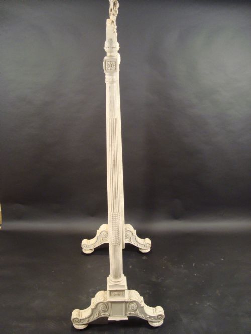 A LATE 19TH CENTURY FRENCH NEOCLASSICAL REVIVAL WHITE PAINTED CHEVEL MIRROR - ADDITIONAL PHOTO 4