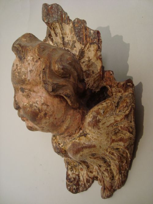 A MAGNIFICENT EARLY 18TH CENTURY ITALIAN CHERUB - ADDITIONAL PHOTO 1