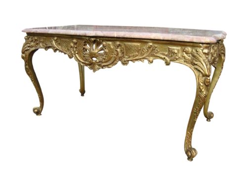 A MAGNIFICENT EARLY 19TH CENTURY FRENCH CONSOLE TABLE - ADDITIONAL PHOTO 2