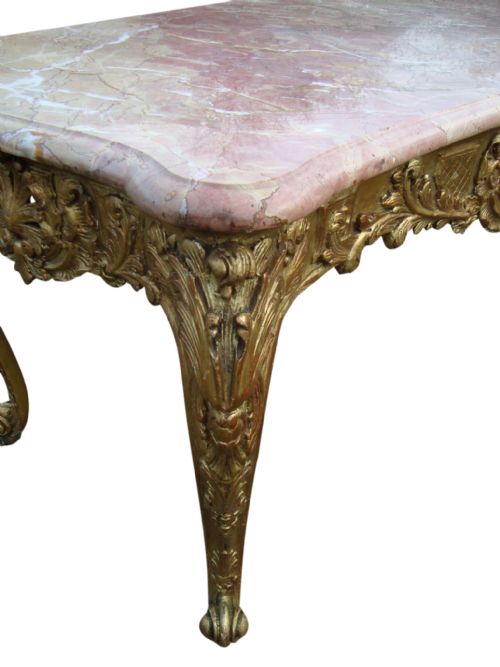 A MAGNIFICENT EARLY 19TH CENTURY FRENCH CONSOLE TABLE - ADDITIONAL PHOTO 4