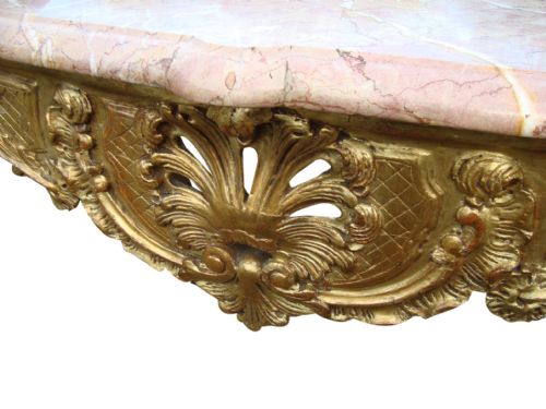 A MAGNIFICENT EARLY 19TH CENTURY FRENCH CONSOLE TABLE - ADDITIONAL PHOTO 5