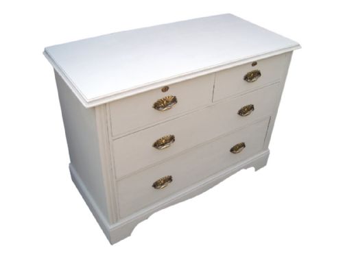 A DELIGHTFUL VICTORIAN PAINTED CHEST OF DRAWERS - ADDITIONAL PHOTO 1