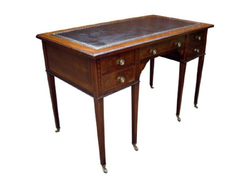 AN EXCEPTIONAL EDWARDIAN WRITING DESK MADE BY THE RENOWNED MAKERS 'EDWARDS ROBERTS' - ADDITIONAL PHOTO 1
