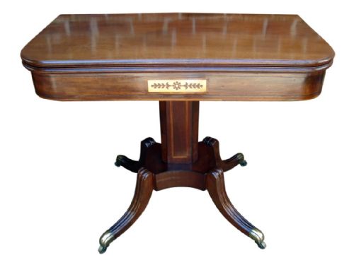an impressive regency side tea table - CATEGORY: ANTIQUE TABLES - DATED REGENCY