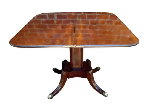 AN IMPRESSIVE REGENCY SIDE TEA TABLE - ADDITIONAL PHOTO 2