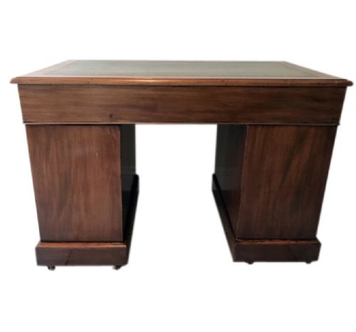 AN EXCEPTIONAL VICTORIAN PEDESTAL WRITING DESK - ADDITIONAL PHOTO 5