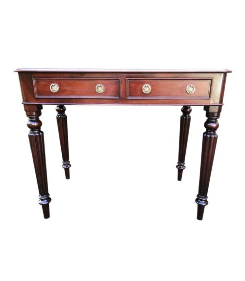 A VERY IMPRESSIVE VICTORIAN SIDEWRITING TABLE - ADDITIONAL PHOTO 1