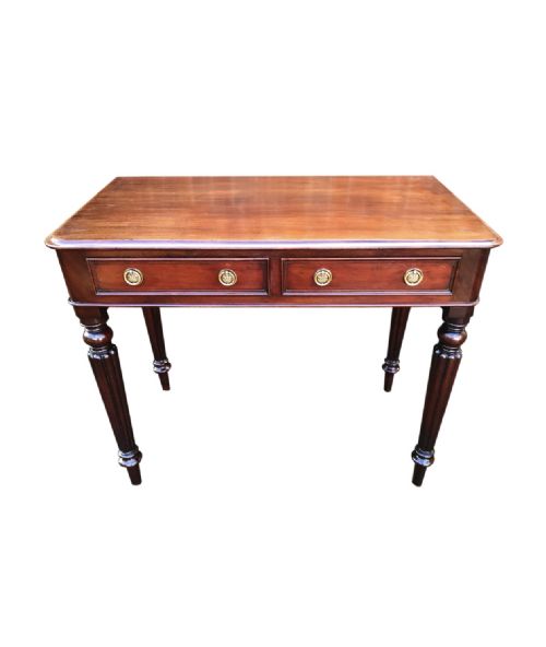 a very impressive victorian sidewriting table - CATEGORY: ANTIQUE TABLES - DATED VICTORIAN