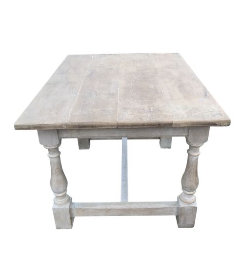 A HANDSOME LATE VICTORIAN OAK KITCHEN TABLE - ADDITIONAL PHOTO 2