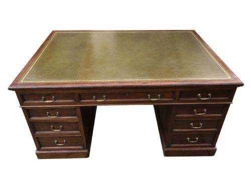 a very impressive victorian partners desk - CATEGORY: ANTIQUE DESKS - DATED VICTORIAN