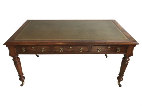 a victorian aesthetic period library table - CATEGORY: ANTIQUE TABLES - DATED VICTORIAN