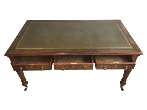 A VICTORIAN AESTHETIC PERIOD LIBRARY TABLE - ADDITIONAL PHOTO 4