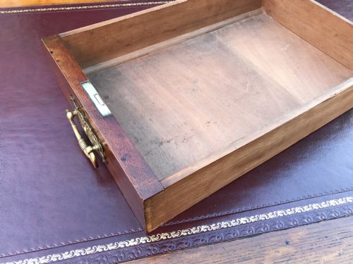 AN ATTRACTIVE LARGER SIZED EDWARDIAN DESK - ADDITIONAL PHOTO 8