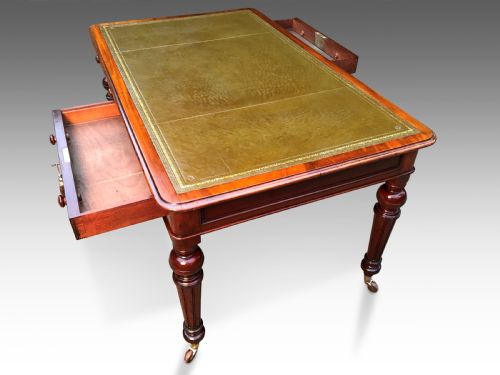 AN EXCEPTIONAL JYABSLEY VICTORIAN PARTNERS LIBRARY TABLE - ADDITIONAL PHOTO 3