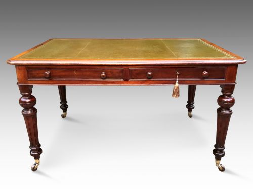 AN EXCEPTIONAL JYABSLEY VICTORIAN PARTNERS LIBRARY TABLE - ADDITIONAL PHOTO 1