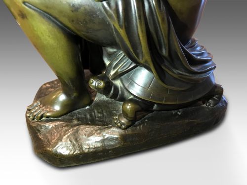 A RARE VICTORIAN EXAMPLE OF KNEELING VENUS IN BRONZE - ADDITIONAL PHOTO 2