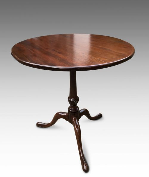 a fine georgian mahogany tripod table - CATEGORY: ANTIQUE TABLES - DATED GEORGIAN