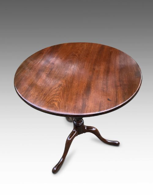 A FINE GEORGIAN MAHOGANY TRIPOD TABLE - ADDITIONAL PHOTO 1