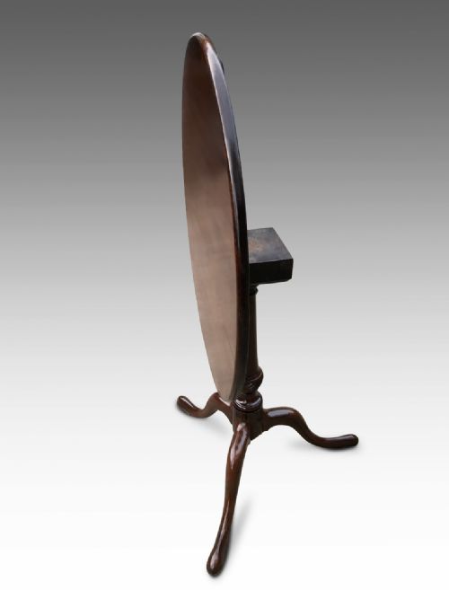 A FINE GEORGIAN MAHOGANY TRIPOD TABLE - ADDITIONAL PHOTO 2