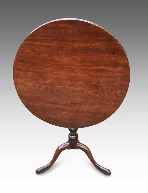 A FINE GEORGIAN MAHOGANY TRIPOD TABLE - ADDITIONAL PHOTO 3