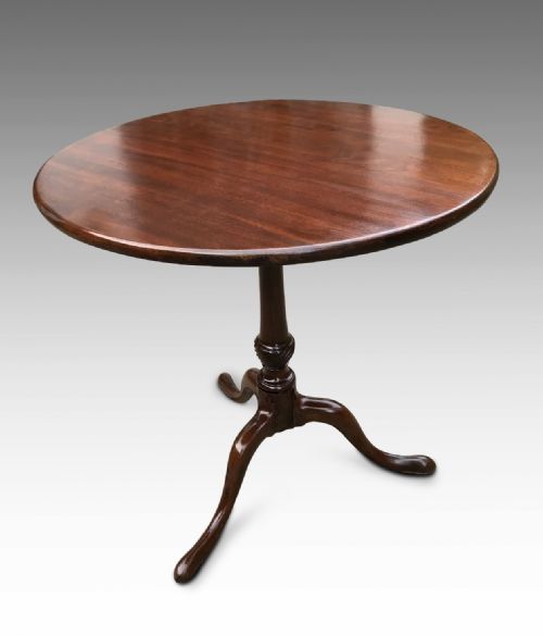 A FINE GEORGIAN MAHOGANY TRIPOD TABLE - ADDITIONAL PHOTO 4