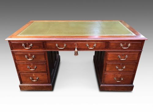 an exceptional large edwardian writing desk - CATEGORY: ANTIQUE DESKS - DATED EDWARDIAN