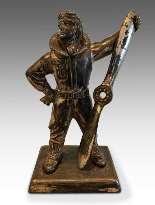 a handsome statue of a pilot lighter - CATEGORY: ANTIQUE MISCELLANEOUS - DATED 1930