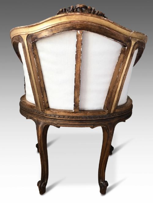 A FINE FRENCH GUILT ARMCHAIR C1850 - ADDITIONAL PHOTO 2