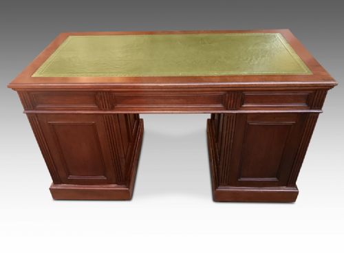 A QUALITY JAMES SHOOLBRED CO VICTORIAN WALNUT DESK - ADDITIONAL PHOTO 7