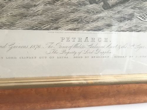 A LARGE WALNUT FRAMED PICTURE OF PETRARCH C1876 - ADDITIONAL PHOTO 1