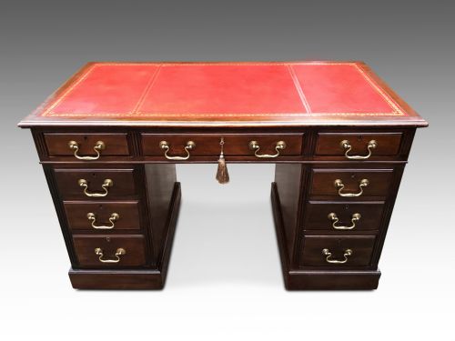 a quality edwardian writing desk c1900 - CATEGORY: ANTIQUE DESKS - DATED EDWARDIAN