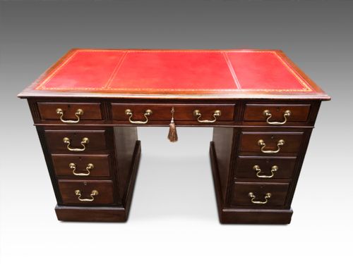 A QUALITY EDWARDIAN WRITING DESK C1900 - ADDITIONAL PHOTO 5