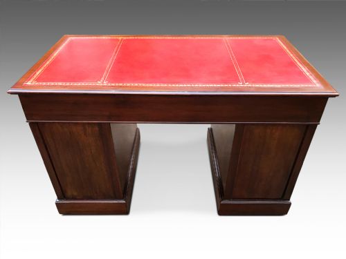 A QUALITY EDWARDIAN WRITING DESK C1900 - ADDITIONAL PHOTO 6