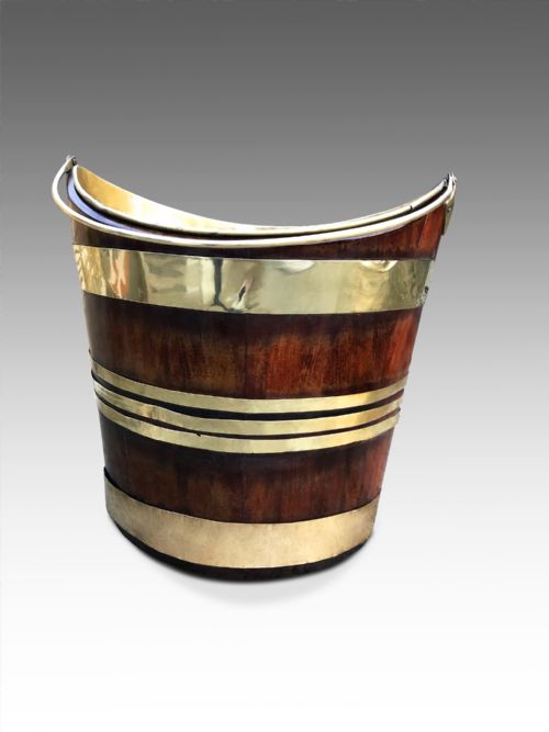 A GEORGIAN BRASS BUCKET CIRCA 1790 - ADDITIONAL PHOTO 2