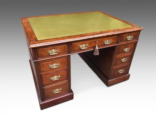 A MAGNIFICENT LATE VICTORIAN DESK C1880 - ADDITIONAL PHOTO 1