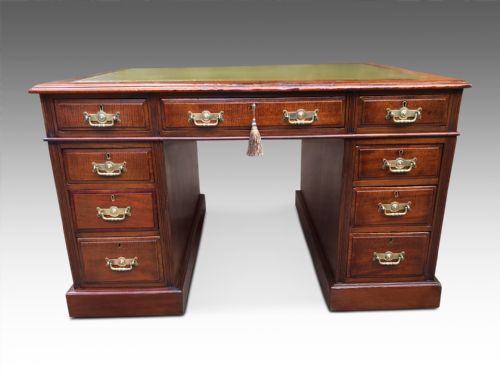 A MAGNIFICENT LATE VICTORIAN DESK C1880 - ADDITIONAL PHOTO 2