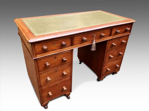 A HANDSOME VICTORIAN CAMPAIGN DESK - ADDITIONAL PHOTO 4