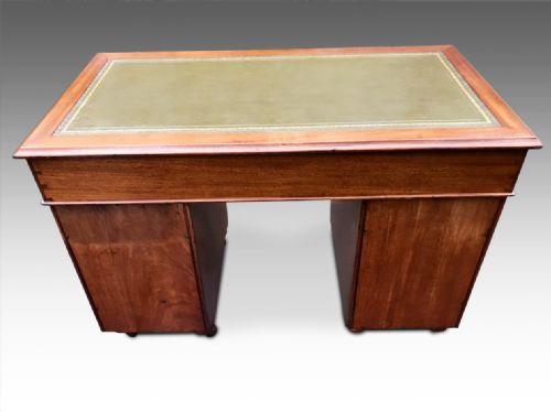 A HANDSOME VICTORIAN CAMPAIGN DESK - ADDITIONAL PHOTO 5