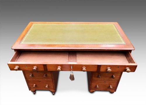 A HANDSOME VICTORIAN CAMPAIGN DESK - ADDITIONAL PHOTO 7